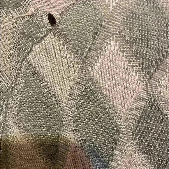 See by Chloe classic lightweight knit pink grey V neck long sleeve sweater 44 - Picture 3 of 5